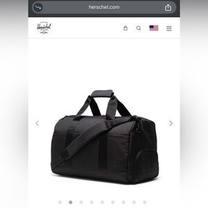Black Duffel Bag - Herschel Novel™ Duffle | Tech - 45L - NEW WITH TAGS